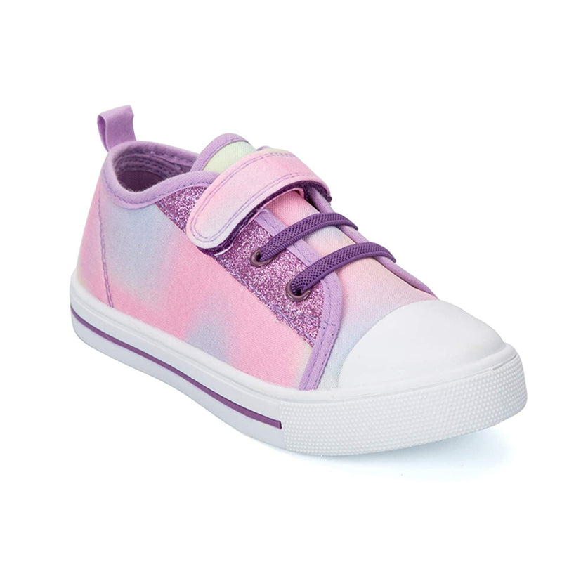 K KomForme Canvas Shoes Pink Casual Sneaker Size 7 Toddler Girls