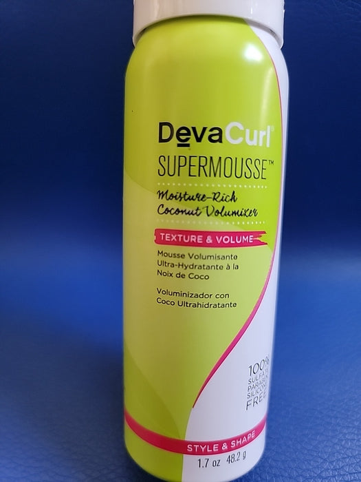 DEVACURL - SUPERMOUSSE - MOISTURE RICH COCONUT VOLUMIZER - 1-7OZ - NEW